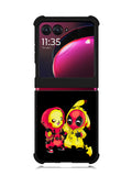 Pikachu Pokemon And Deadpool Motorola Moto Razr Plus 2023 , Moto Razr+ 2023 Case