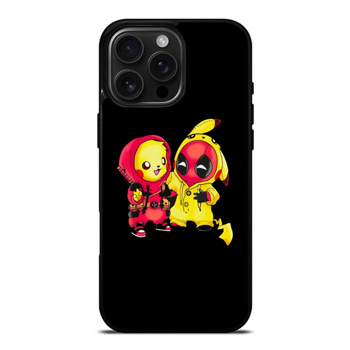 Pikachu Pokemon And Deadpool iPhone 16 Pro Case DC1431