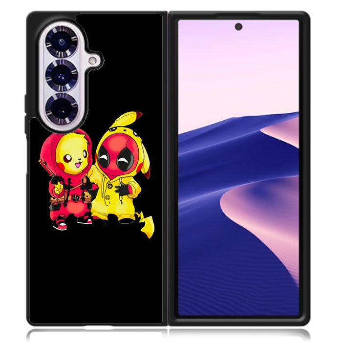 Pikachu Pokemon And Deadpool Samsung Galaxy Z Fold 7 Case DC1431