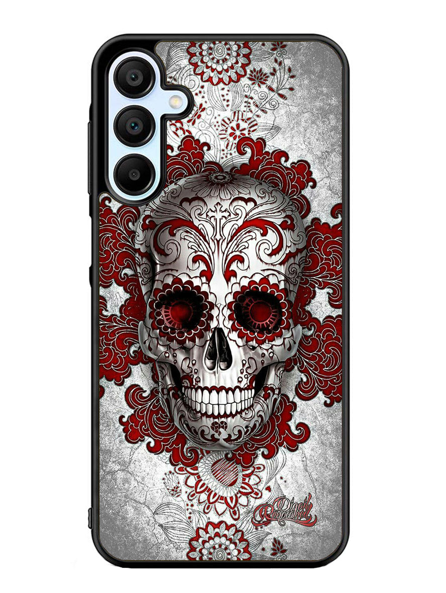 sugar skull tattoo Samsung Galaxy A25 5G Case