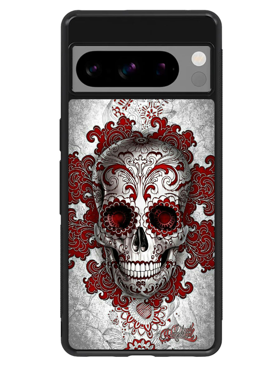 sugar skull tattoo Google Pixel 8 Pro Case