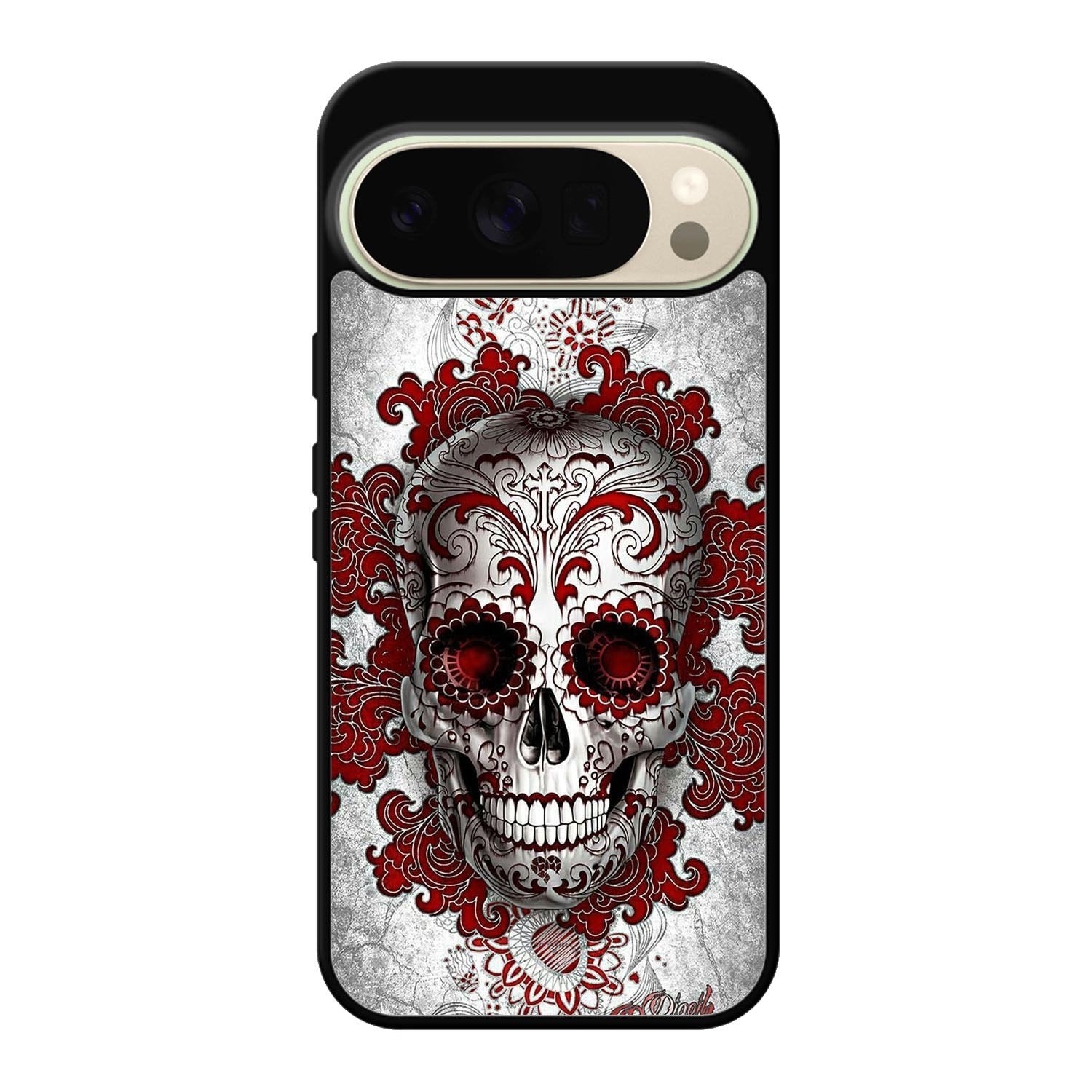 sugar skull tattoo Google Pixel 10 Pro Case