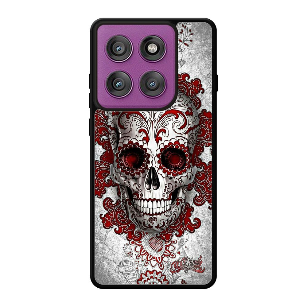 sugar skull tattoo Motorola Moto Edge 60 Pro Case