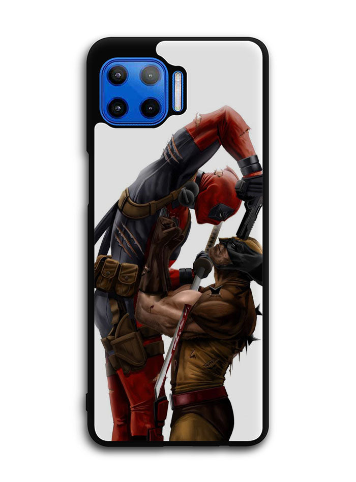 Deadpool VS Wolverine Motorola Moto One 5G Case , Moto One 5G UW Case , Moto G 5G Plus Case