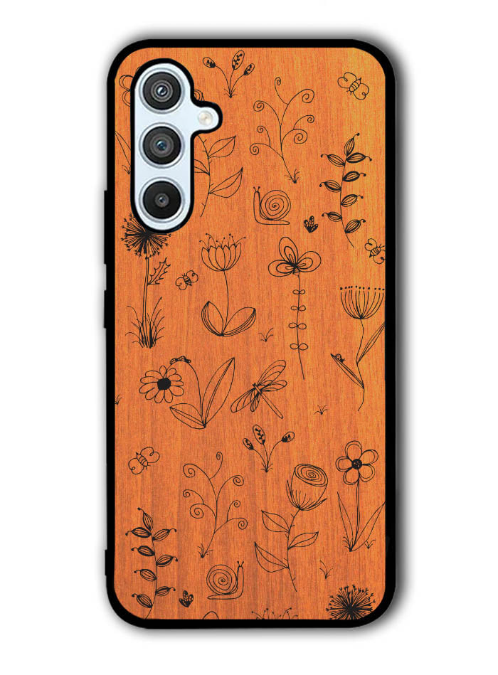 Botanical Plants Wood Samsung Galaxy A54 5G Case
