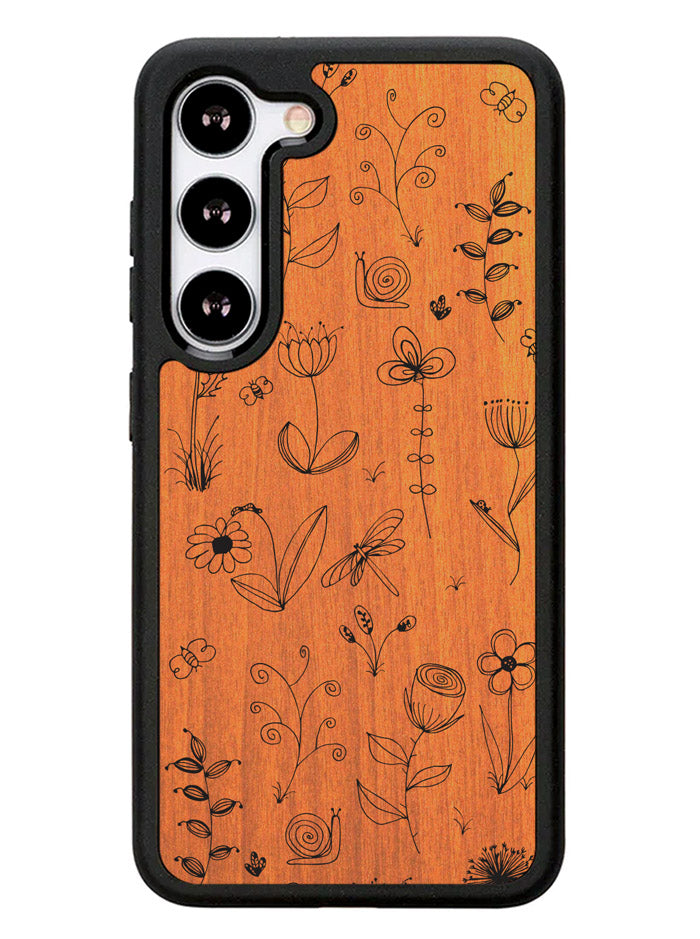 Botanical Plants Wood Samsung Galaxy S23 Plus 5G / Samsung Galaxy S23+ 5G Case