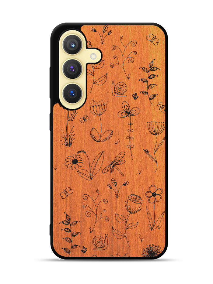 Botanical Plants Wood Samsung Galaxy S24 Plus 5G , Samsung Galaxy S24+ 5G Case