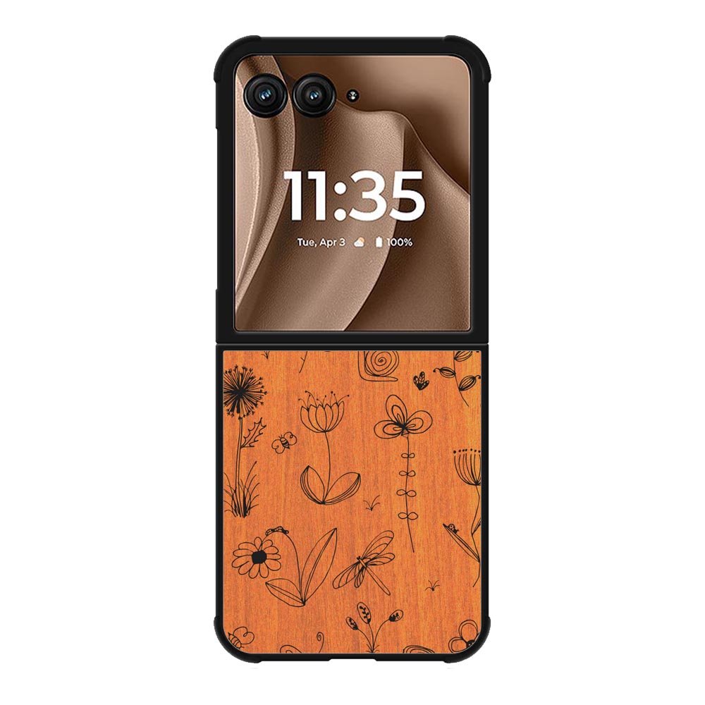 Botanical Plants Wood Motorola Moto RAZR Plus 2025 Case