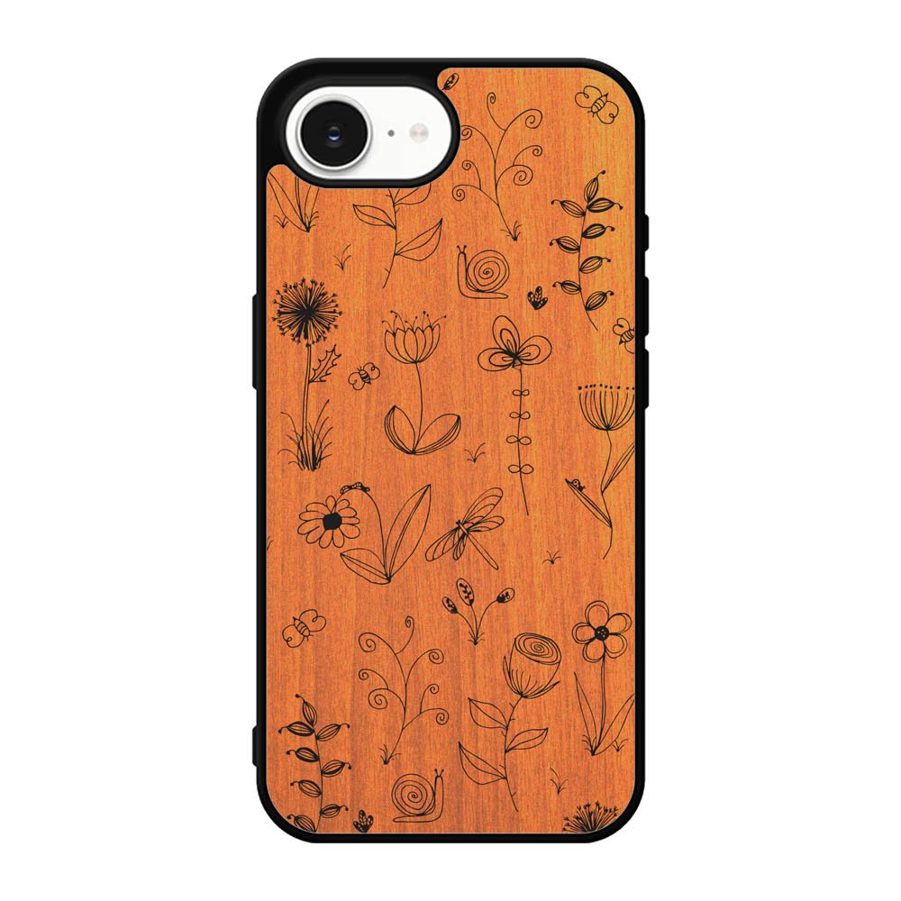 Botanical Plants Wood iPhone 17e Case