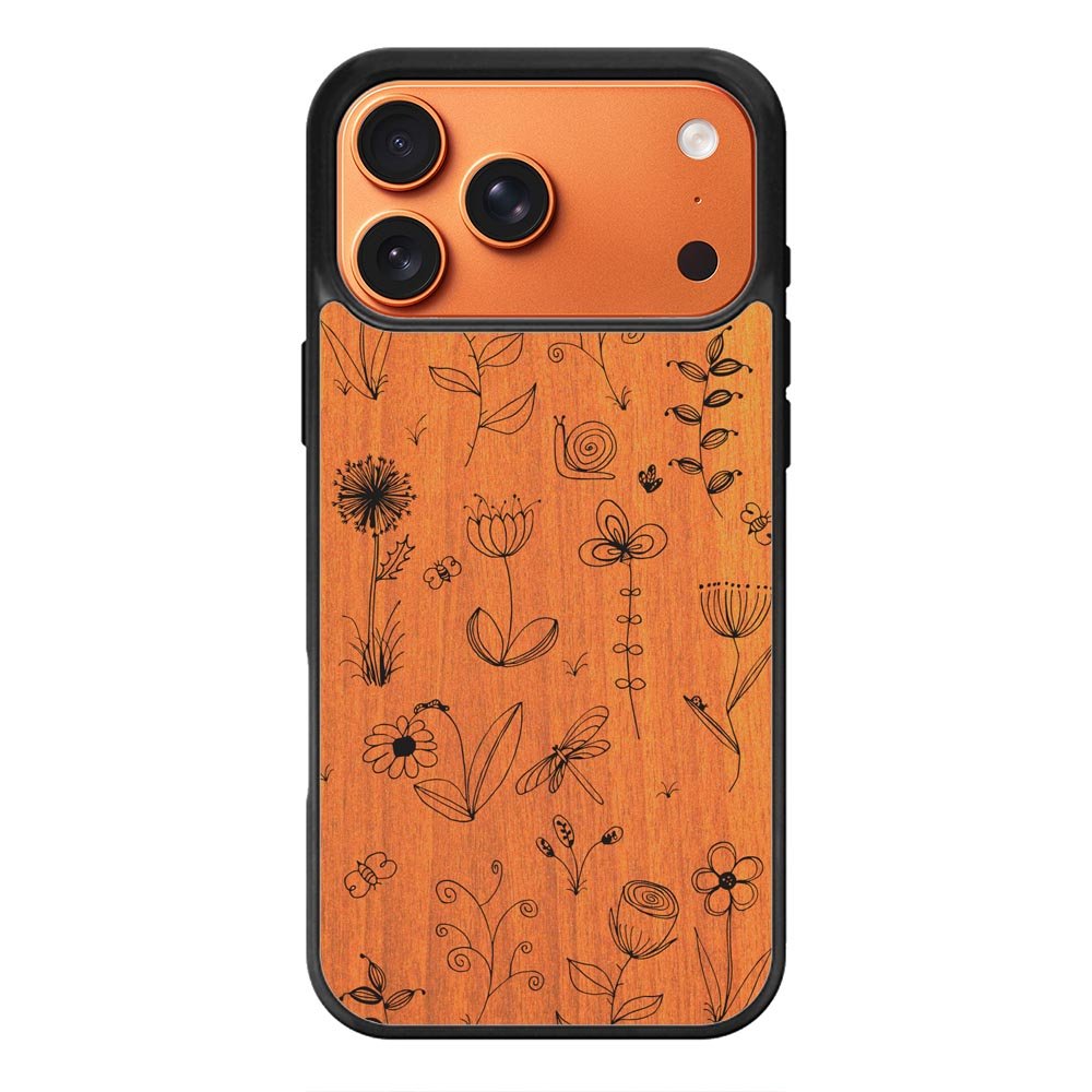 Botanical Plants Wood iPhone 18 Pro Case
