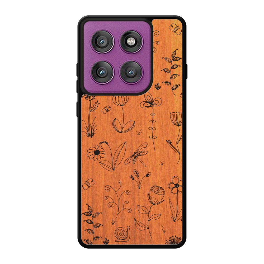 Botanical Plants Wood Motorola Moto Edge 60 Pro Case