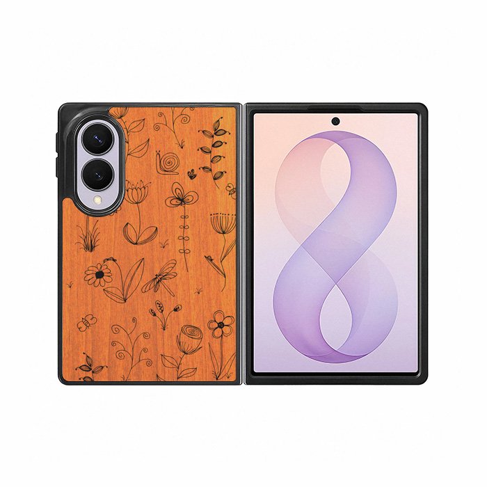Botanical Plants Wood Samsung Galaxy Z Fold 8 Case