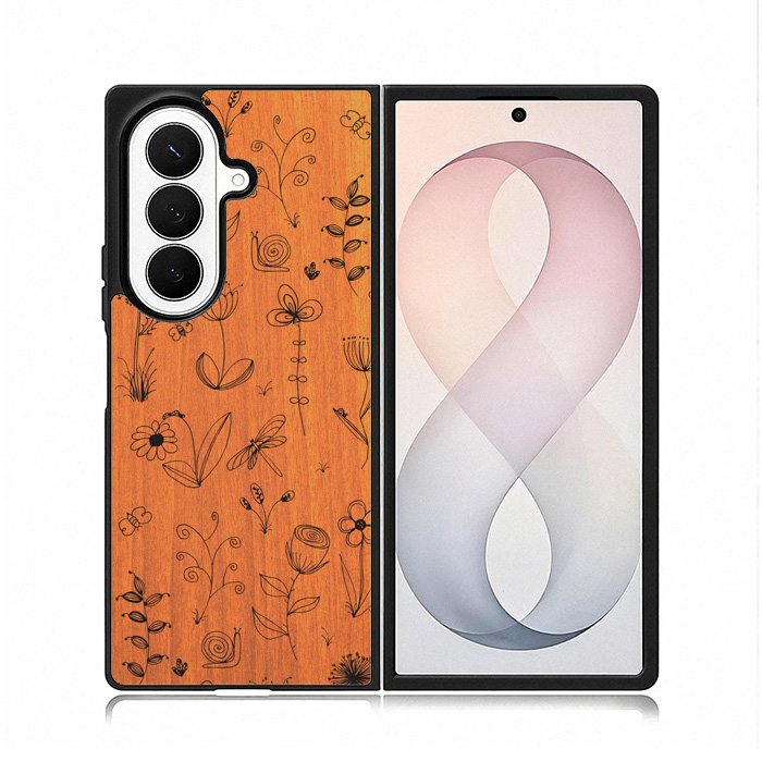 Botanical Plants Wood Samsung Galaxy Z Fold 8 Ultra Case