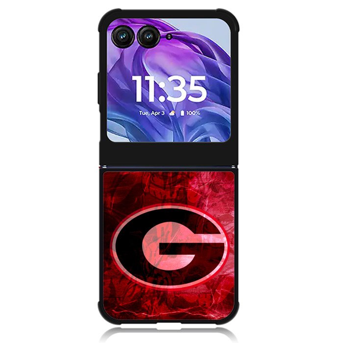 Georgia Bulldogs Logo 1st Motorola Moto Razr Plus 2024 , Moto Razr+ 2024 Case