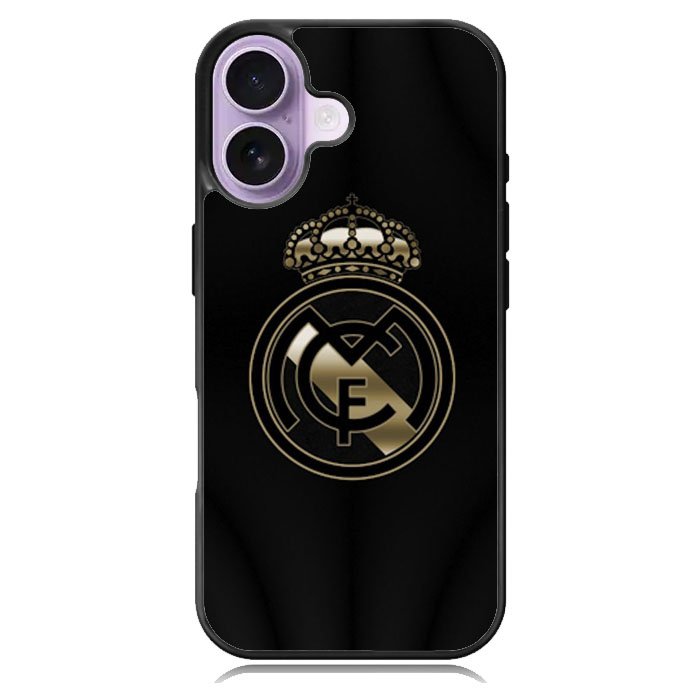 Real Madrid Gold iPhone 16 Case DC1551
