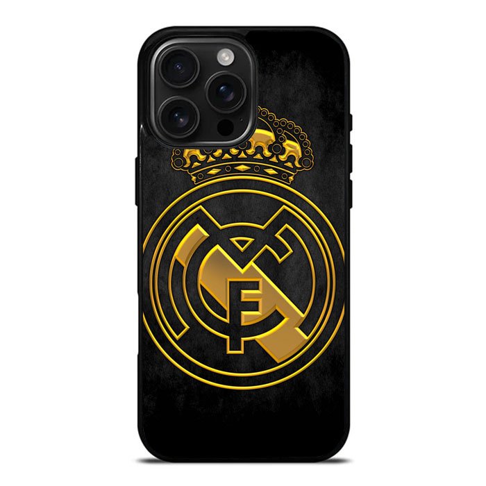 Real Madrid Gold iPhone 16 Pro Max Case DC1550