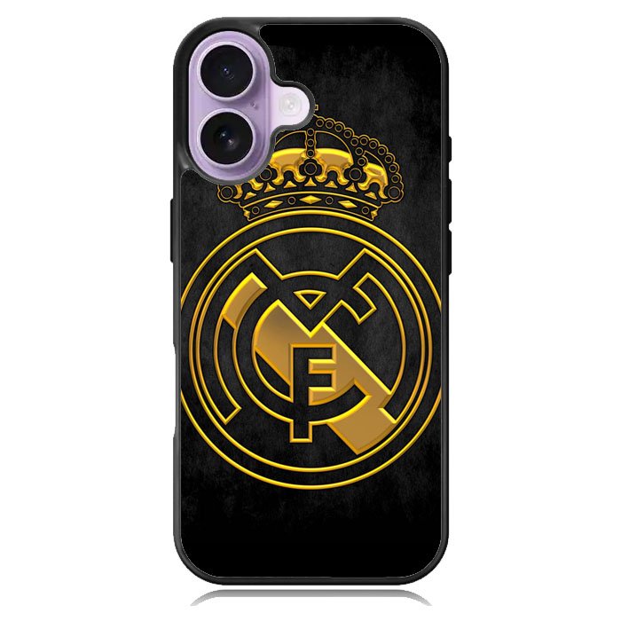Real Madrid Gold iPhone 16 Plus Case DC1550