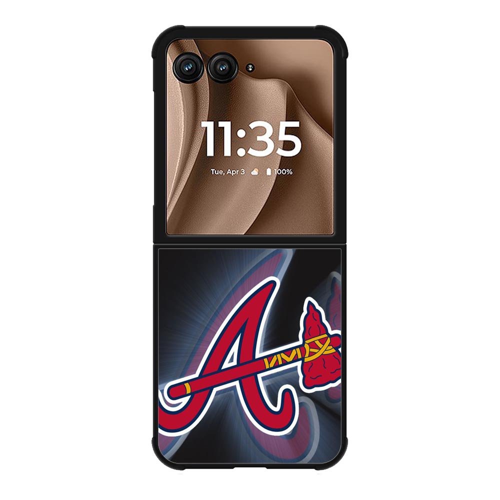 atlanta braves logo 1st Motorola Moto RAZR Plus 2025 Case