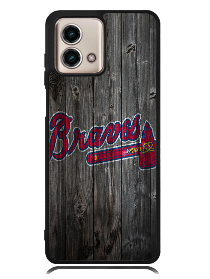 atlanta braves wood Motorola Moto G Stylus 5G 2023 Case