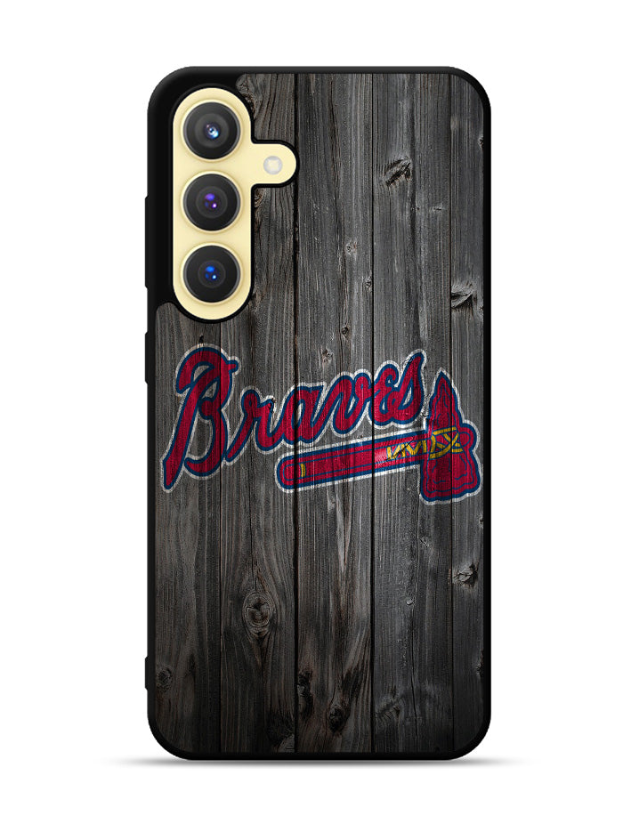 atlanta braves wood Samsung Galaxy S25 Plus 5G , Samsung Galaxy S25+ 5G Case