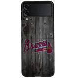 atlanta braves wood Samsung Galaxy Z Flip 4 5G 2022 Case