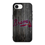 atlanta braves wood iPhone 17e Case