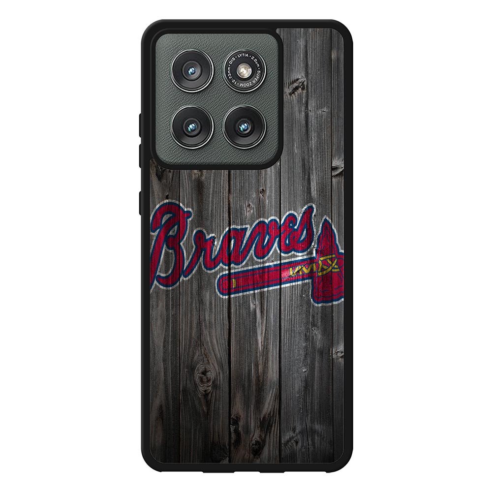 atlanta braves wood Motorola Moto Edge 2025 Case