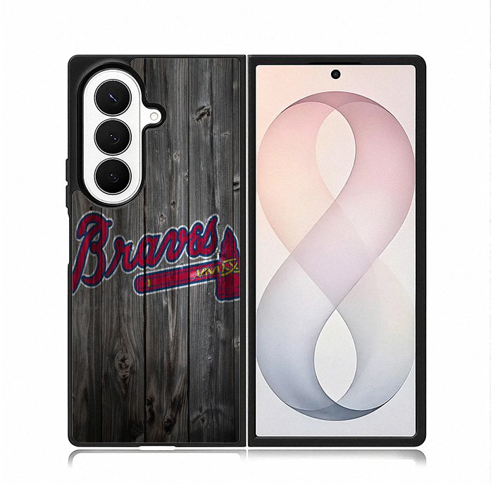 atlanta braves wood Samsung Galaxy Z Fold 8 Ultra Case