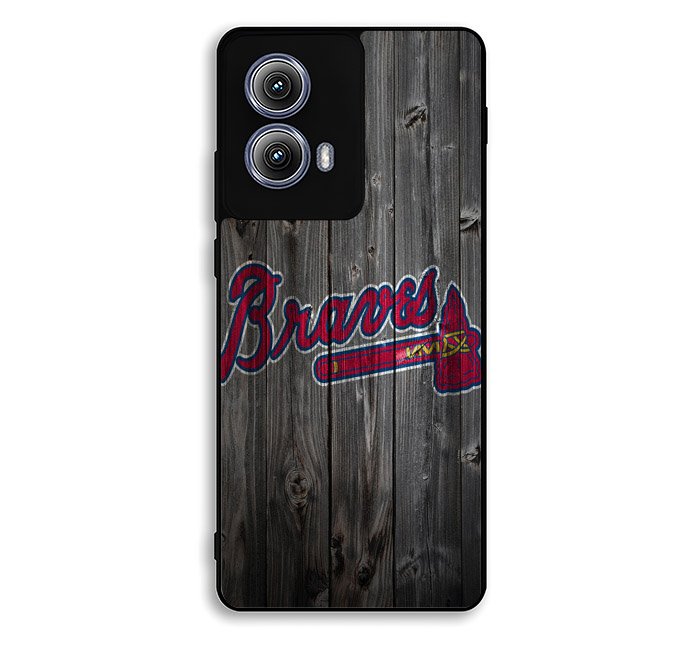 atlanta braves wood Motorola Moto Edge 2024 Case DC2481
