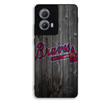 atlanta braves wood Motorola Moto Edge 2024 Case DC2481