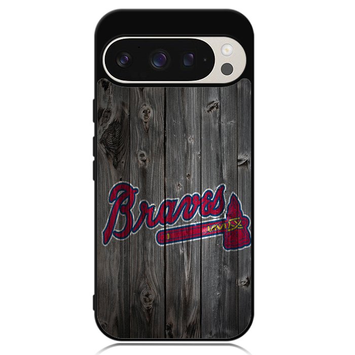 atlanta braves wood Google Pixel 9 Pro XL Case