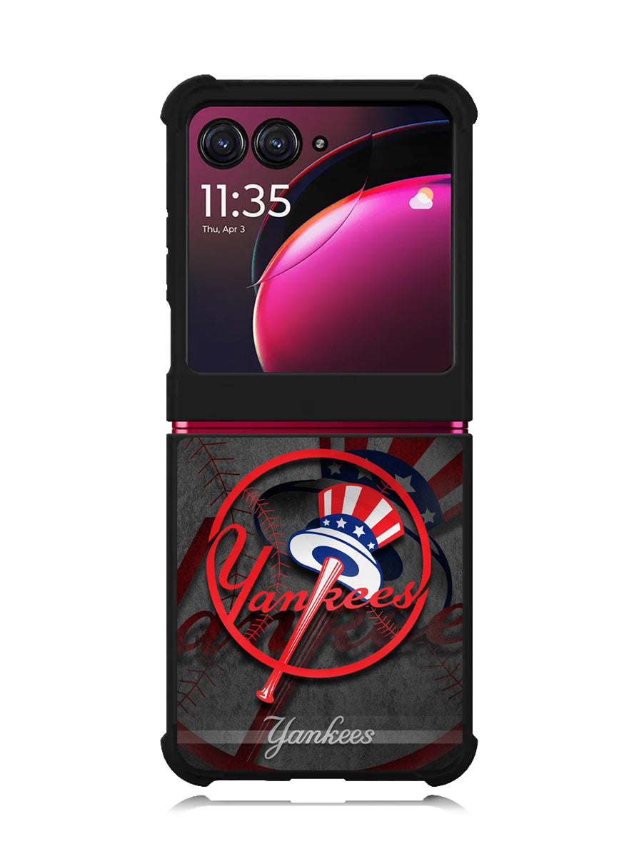 new york yankees logo 7th Motorola Moto Razr Plus 2023 , Moto Razr+ 2023 Case