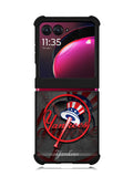 new york yankees logo 7th Motorola Moto Razr Plus 2023 , Moto Razr+ 2023 Case