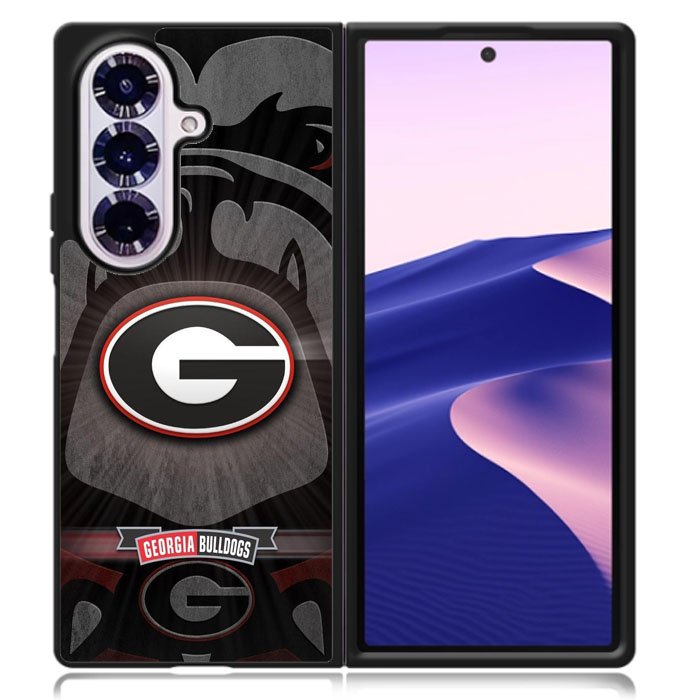 Georgia Bulldogs Logo XSamsung Galaxy Z Fold 7 Case DC0691