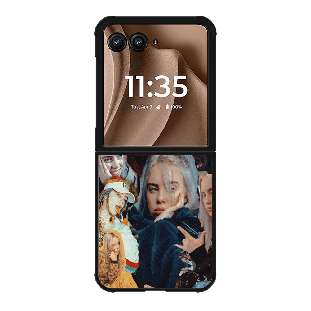BILLIE EILISH SINGER COLLAGE Motorola Moto RAZR Plus 2025 Case
