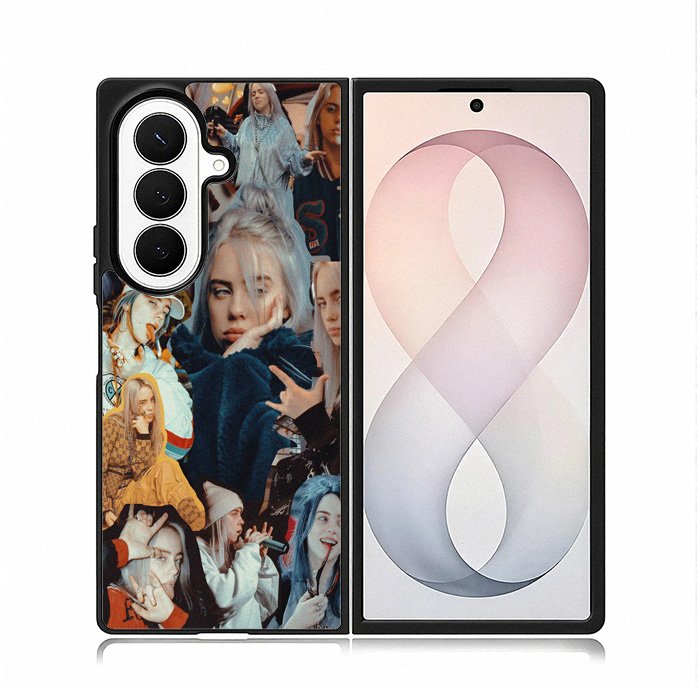Billie Eilish Singer Collage XSamsung Galaxy Z Fold 8 Ultra Case DC0186