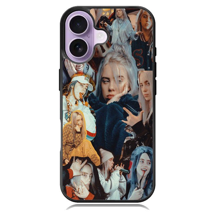 Billie Eilish Singer Collage XiPhone 16 Plus Case DC0186