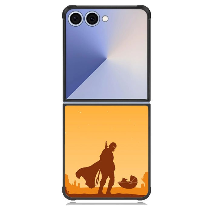 Baby Yoda And Mandalorian XSamsung Galaxy Z Flip 7 Case DC0128