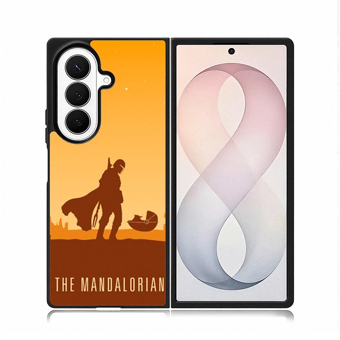 Baby Yoda And Mandalorian XSamsung Galaxy Z Fold 8 Ultra Case DC0128