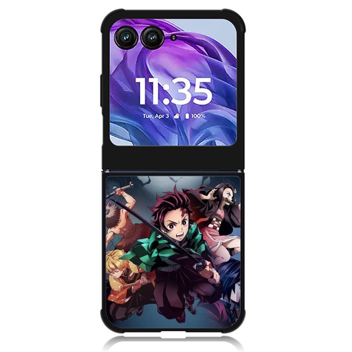 Demon Slayer Kimetsu no Yaiba 1st Motorola Moto Razr Plus 2024 , Moto Razr+ 2024 Case