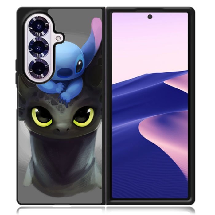 Toothless And Stitch XSamsung Galaxy Z Fold 7 Case DC1899