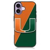 Miami Hurricanes Symbol XiPhone 16 Plus Case DC1140