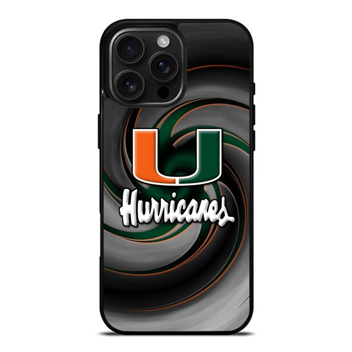 Miami Hurricanes XiPhone 16 Pro Max Case DC1141