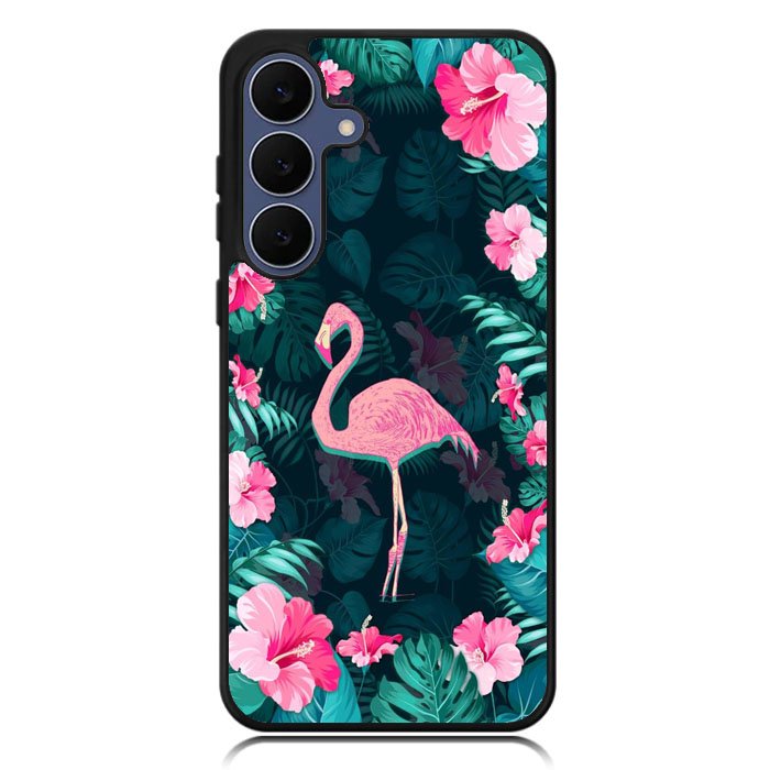 Flamingo And Flowers Samsung Galaxy S24 Case DC0646