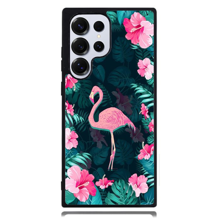 Flamingo And Flowers Samsung Galaxy S24 Ultra Case DC0646