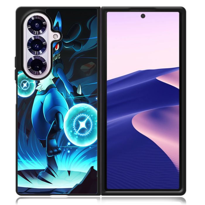 Pokemon Luxury Lucario Samsung Galaxy Z Fold 7 Case DC1485
