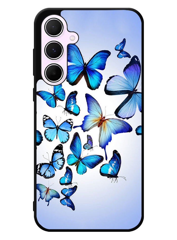 Beautiful Blue Butterfly Samsung Galaxy A55 5G Case