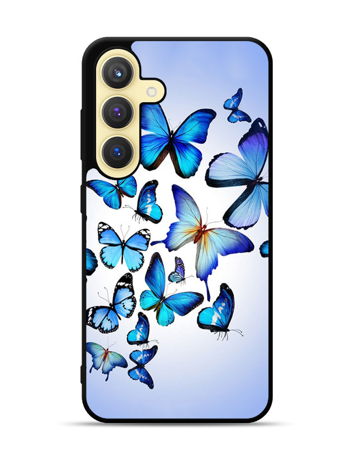 Beautiful Blue Butterfly Samsung Galaxy S24 Plus 5G , Samsung Galaxy S24+ 5G Case