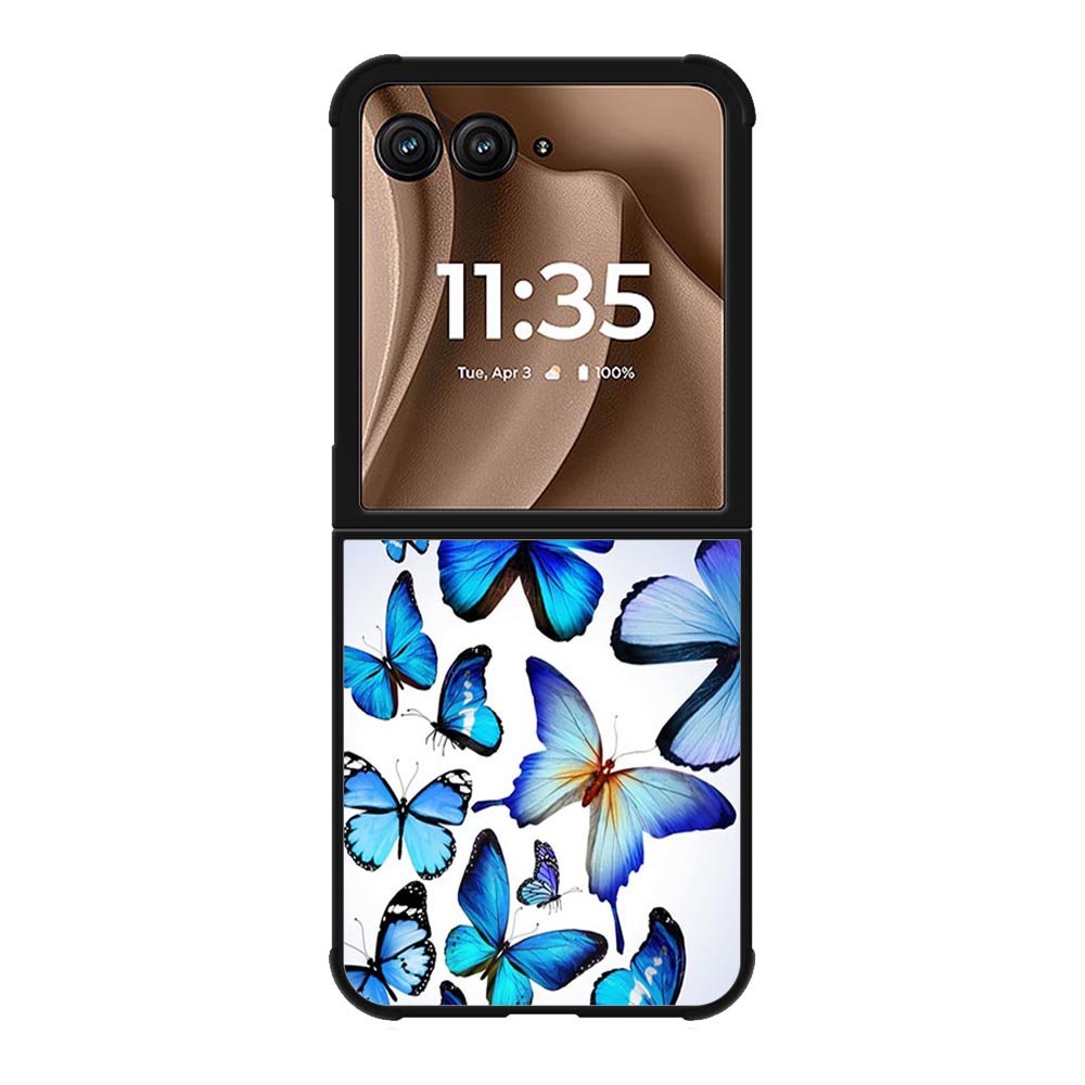 Beautiful Blue Butterfly Motorola Moto RAZR Plus 2025 Case