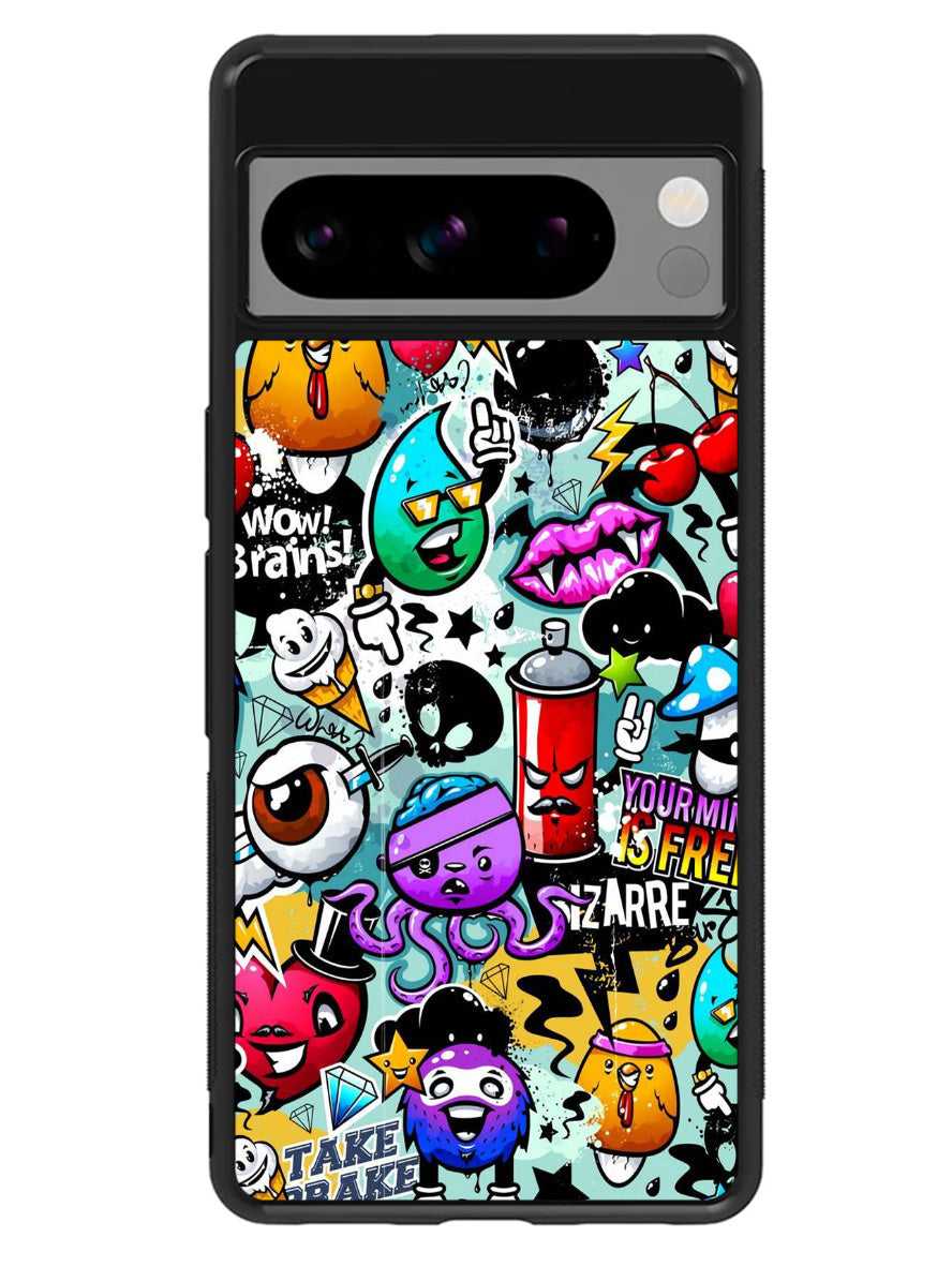 Cartoon Graffiti Google Pixel 8 Pro Case